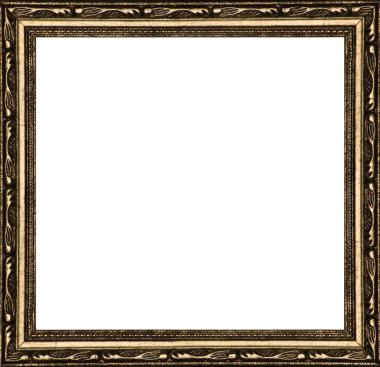 Çerçeve gevşetilmiş baget ve beyaz bir arka planda altın yaprakla kaplıdır..