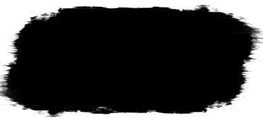 Beyaz arka plan üzerinde siyah boya fırça darbesi