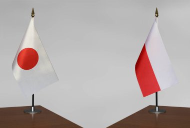 Gri arkaplanda Fransa masa bayrağı