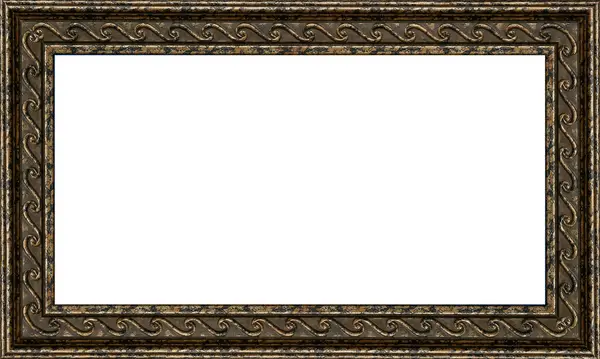 Çerçeve, beyaz arka planda gevşetilmiş baget ekmeğinden yapılmıştır.