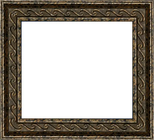 Çerçeve, beyaz arka planda gevşetilmiş baget ekmeğinden yapılmıştır.