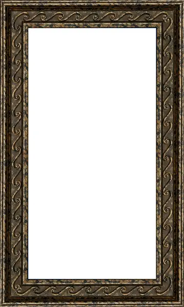 Çerçeve, beyaz arka planda gevşetilmiş baget ekmeğinden yapılmıştır.