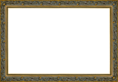Dekor yeşili çerçeveli, yaldızsız.