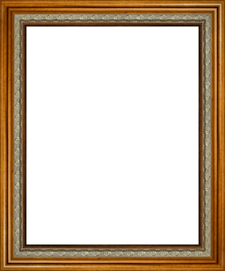 Kısmi rahatlama dekorlu pürüzsüz ahşap çerçeve