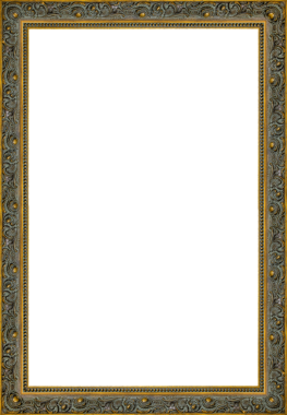 Dekor yeşili çerçeveli, yaldızsız.