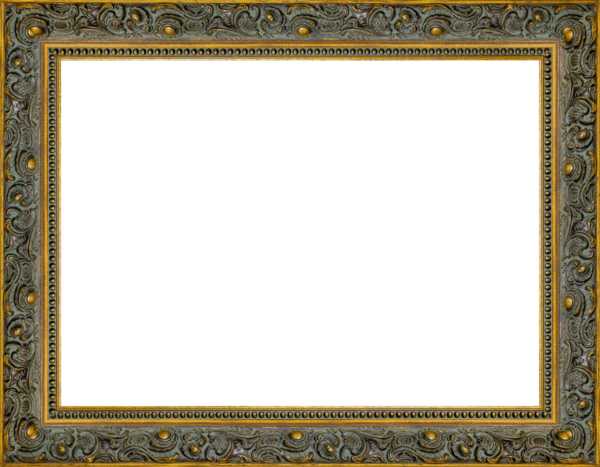 Dekor yeşili çerçeveli, yaldızsız.