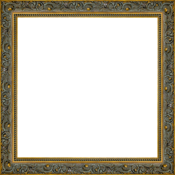 Dekor yeşili çerçeveli, yaldızsız.