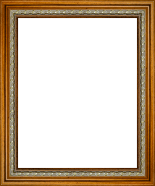 Kısmi rahatlama dekorlu pürüzsüz ahşap çerçeve