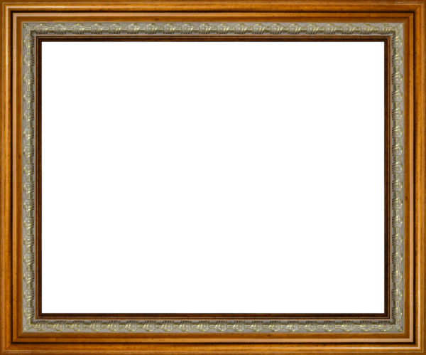 Kısmi rahatlama dekorlu pürüzsüz ahşap çerçeve