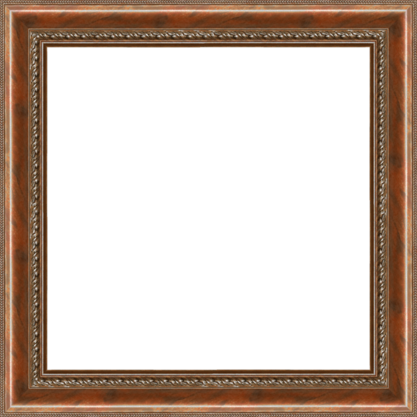 Kısmi rahatlama dekorlu pürüzsüz ahşap çerçeve