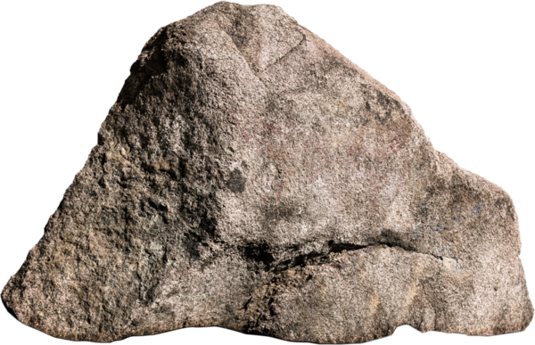 Beyaz zemin üzerinde rahatlama dokusu olan büyük tek bir taş.