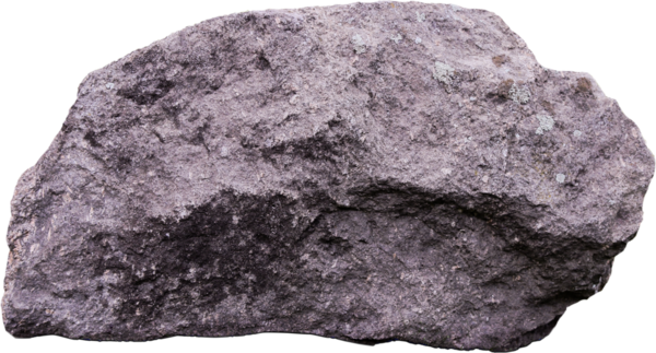 Beyaz zemin üzerinde rahatlama dokusu olan büyük tek bir taş.