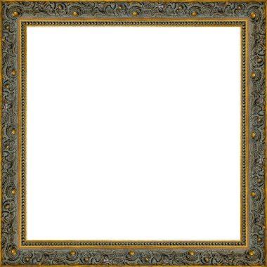 Dekor yeşili çerçeveli, yaldızsız.