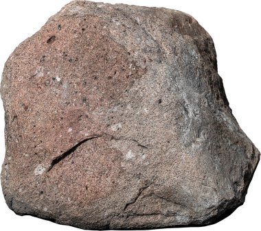 Beyaz arkaplanda büyük tek taş