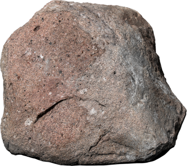 Beyaz arkaplanda büyük tek taş