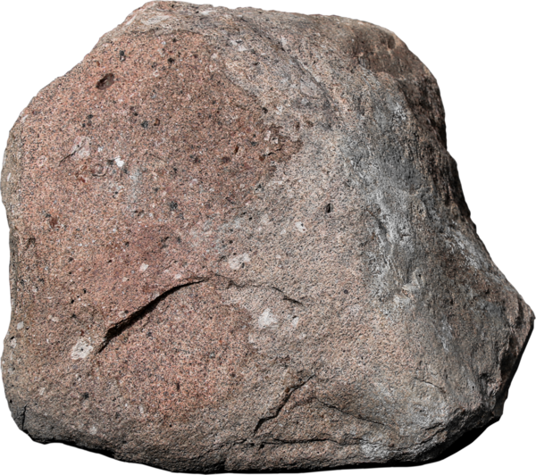 Beyaz arkaplanda büyük tek taş