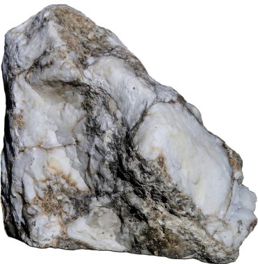 Large single light colored stone, side view