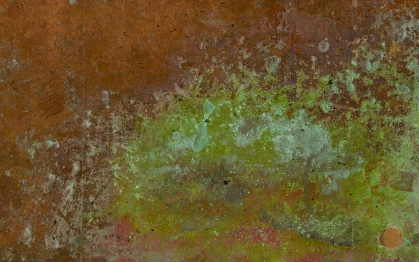 Fundo Grunge Abstrato Placa Cobre Revestida Óxido Sulfato Cobre Textura — Fotografia de Stock