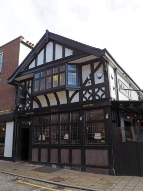 Chester mı? Cheshire, Birleşik Krallık - 20 Mart 2024: Chester 'daki Barlounge kokteyl barı ve restoranı