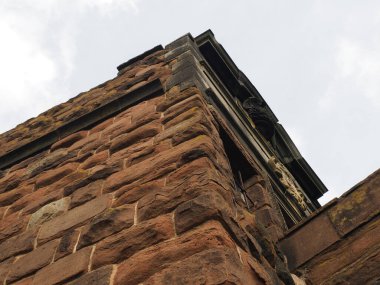 close up of the phoenix tower also known as king charles tower, on the north east corner of Chester city walls clipart