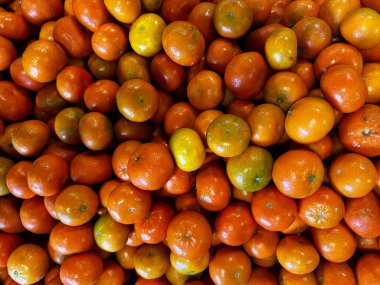 Taze Olgun Tangerine 'nin Renkli Arkaplanı