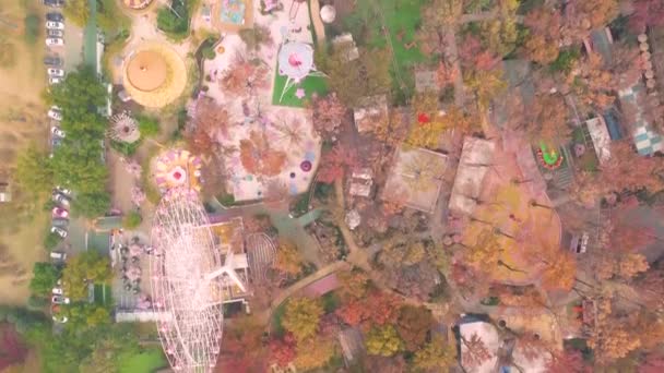 Хубэй Ухань Восточное Озеро Пейзаж Осенней Аэрофотосъемки — стоковое видео