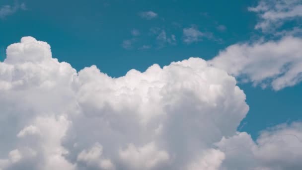Wuhan Summer Sky Cumulative Clouds Timelapse Scenery — Stock Video