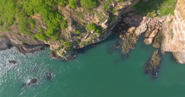 Dalian Liaoning Çin Deki Binhai Yolu Nun Bahar Deniz Manzarası — Stok video