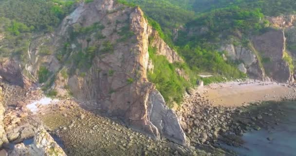 Paisajes Costeros Primavera Binhai Road Dalian Provincia Liaoning China — Vídeos de Stock