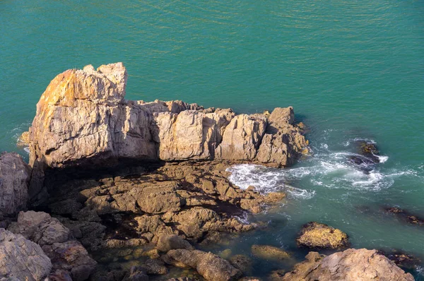 Dalian Liaoning Çin Deki Binhai Yolu Nun Bahar Deniz Manzarası — Stok fotoğraf