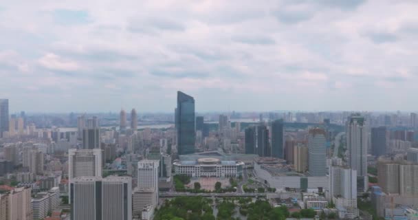 Wahrzeichen Der Stadt Wuhan Und Skyline Landschaften — Stockvideo