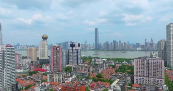 Landschappen Van Wuhan City Skyline — Stockvideo