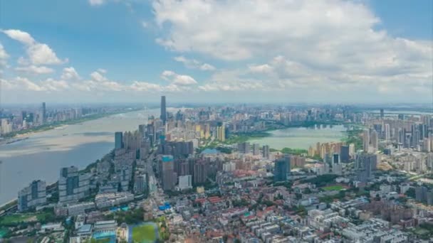 Monumento Ciudad Wuhan Paisajes Del Horizonte — Vídeos de Stock
