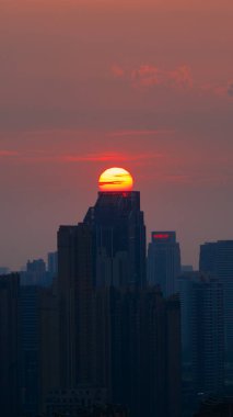 Wuhan Şehri ve Skyline Manzaraları  