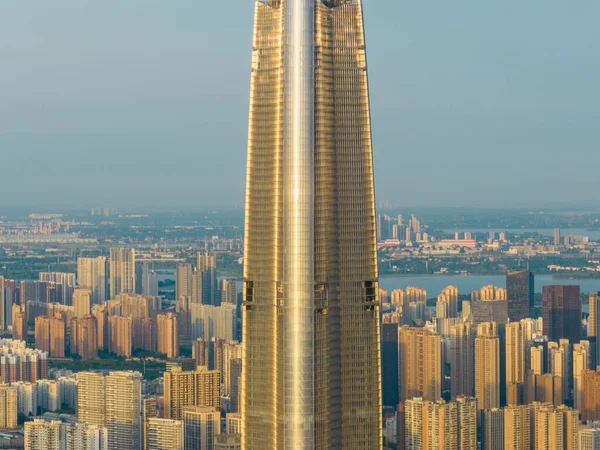 Wuhan Cbd High Rise Landmark Skyline Scenery — Stock Photo, Image