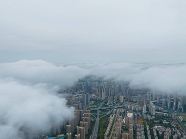 Wuhan Şehri ve Skyline Manzaraları  