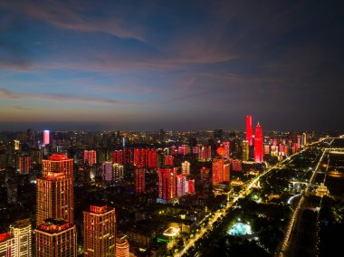 Wuhan Şehri ve Skyline Manzaraları  