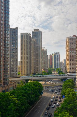 Wuhan Şehri ve Skyline Manzaraları  