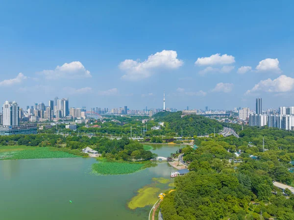 Pamětihodnosti Města Wuhan Panorama — Stock fotografie