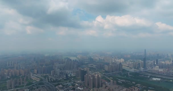 Paysage Historique Skyline Ville Été Wuhan — Video