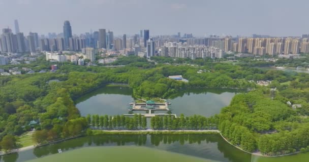Wuhan Doğu Gölü Sahne Bölgesi Nin Doğal Yaz Manzarası — Stok video