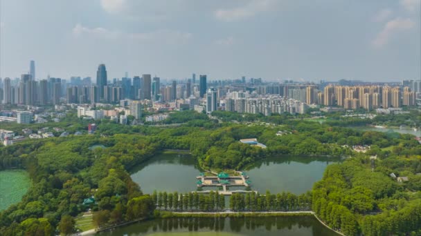Letní Přírodní Scenérie Wuhan East Lake Scenic Area — Stock video