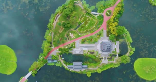 Paysage Parc Lac Wuhan Ziyang — Video