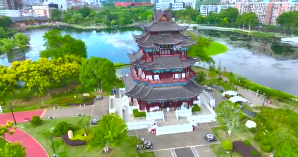 ウーハン ジヤン湖公園の風景 — ストック動画