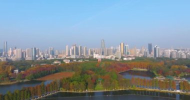 Wuhan Doğu Gölü Manzarası Sonbahar Manzarası