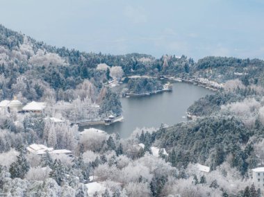 Lushan / Mountain Lu Ulusal Parkı Sahne Bölgesi, Jiujiang, Jiangxi, Çin