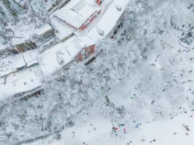 Lushan / Mountain Lu Ulusal Parkı Sahne Bölgesi, Jiujiang, Jiangxi, Çin