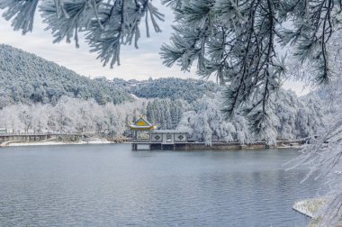 Lushan / Mountain Lu Ulusal Parkı Sahne Bölgesi, Jiujiang, Jiangxi, Çin