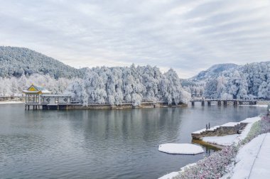 Lushan / Mountain Lu Ulusal Parkı Sahne Bölgesi, Jiujiang, Jiangxi, Çin