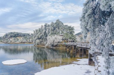 Lushan / Mountain Lu Ulusal Parkı Sahne Bölgesi, Jiujiang, Jiangxi, Çin